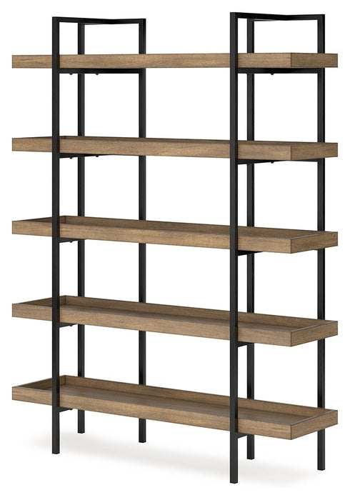 Montia Light Brown 76" Bookcase - H632-70