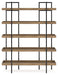 Montia Light Brown 76" Bookcase - H632-70