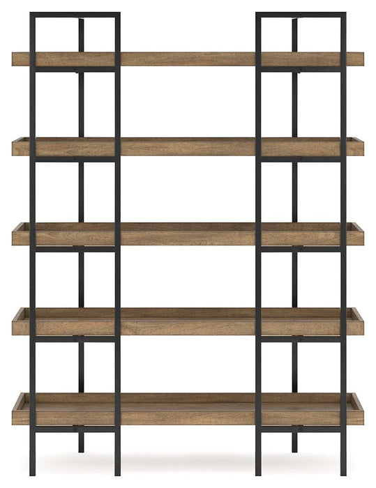 Montia Light Brown 76" Bookcase - H632-70