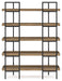 Montia Light Brown 76" Bookcase - H632-70