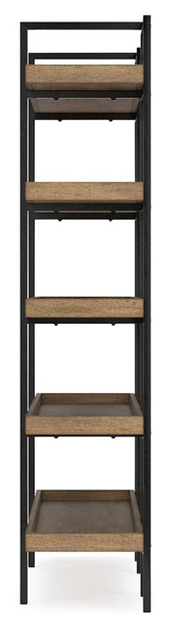 Montia Light Brown 76" Bookcase - H632-70