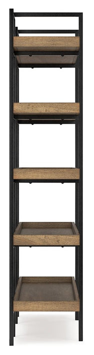 Montia Light Brown 76" Bookcase - H632-70