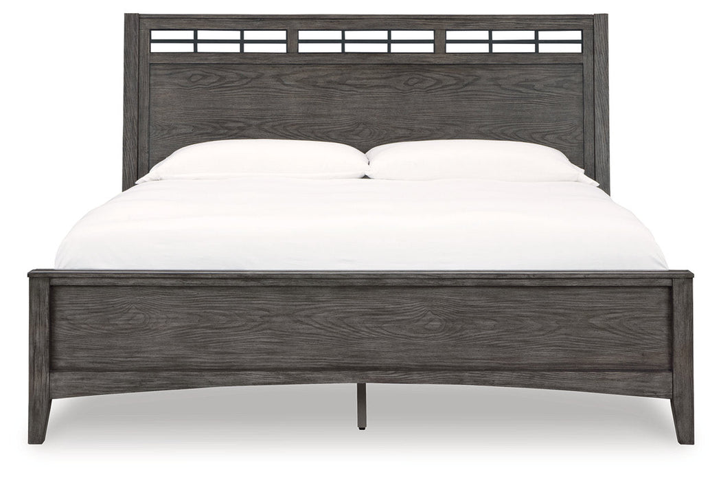 Montillan Grayish Brown Panel Bedroom Set - Gate FurnitureBedroom Set
