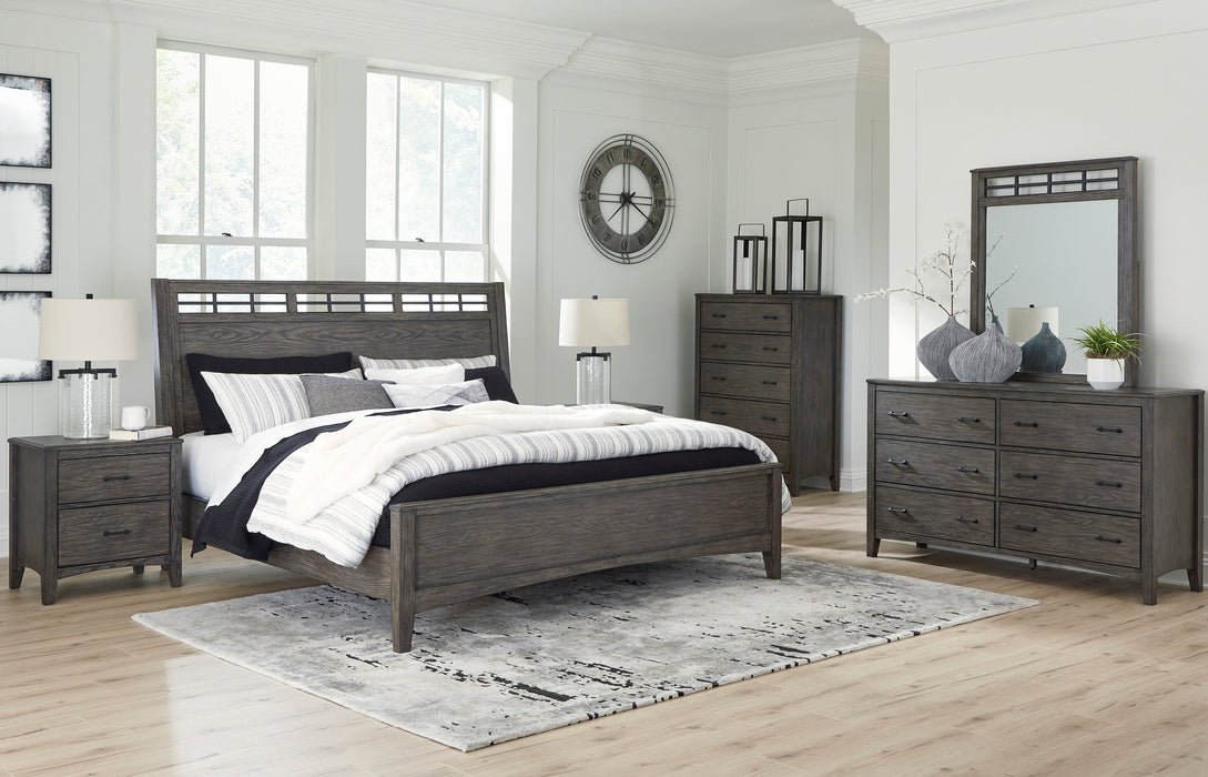 Montillan Grayish Brown Panel Bedroom Set - Gate FurnitureBedroom Set