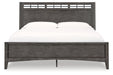 Montillan Grayish Brown Queen Panel Bed - Gate FurnitureQueen Bed