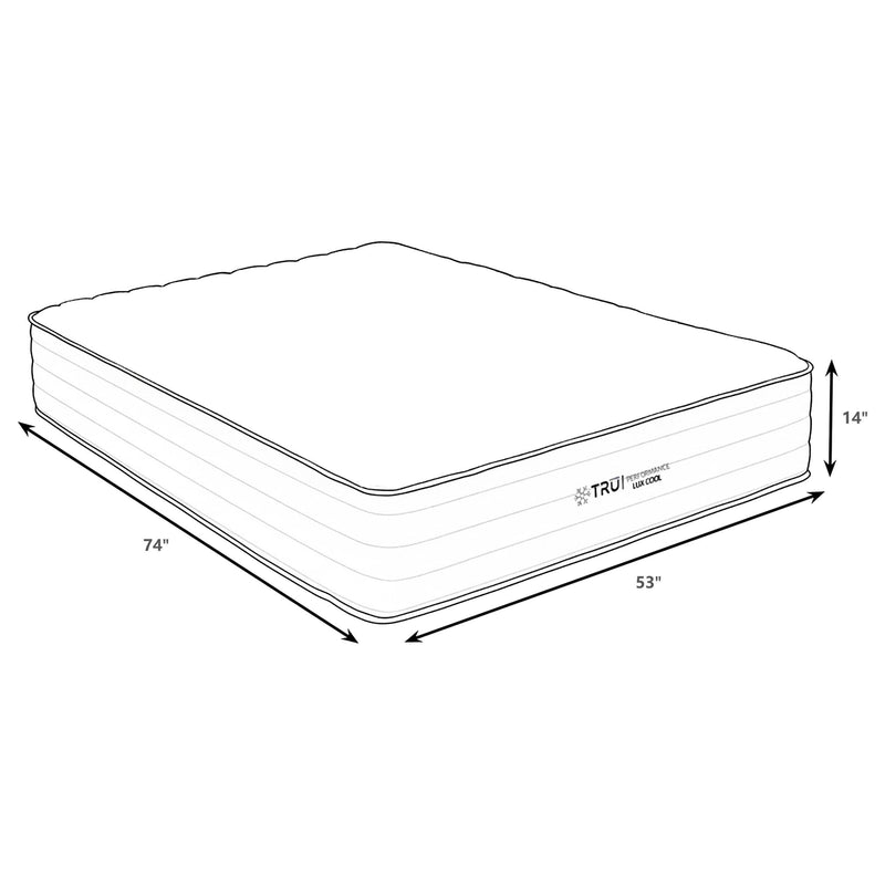 Montlake 14-inch Full Cool Firm Memory Foam Hybrid Mattress - 350411F