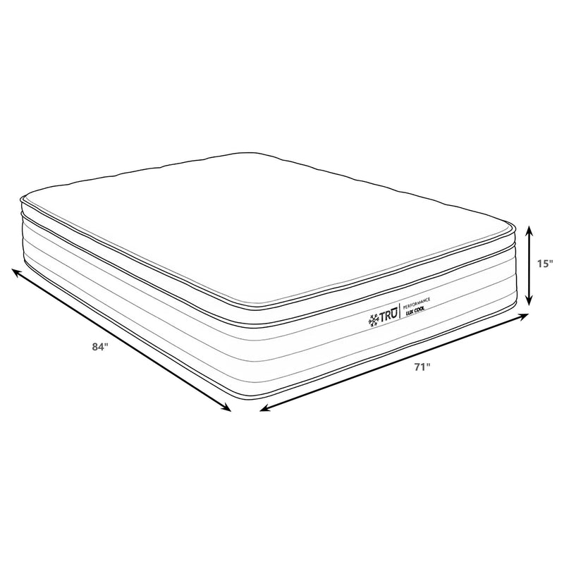 Montlake 15-inch California King Cool Euro Top Hybrid Mattress - 350412KW