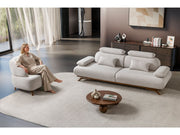 Monza 3-pieces (Sofa & Loveseat & Chair) Livingroom Set in Cream - 200-ST-MON-SOFT03-321