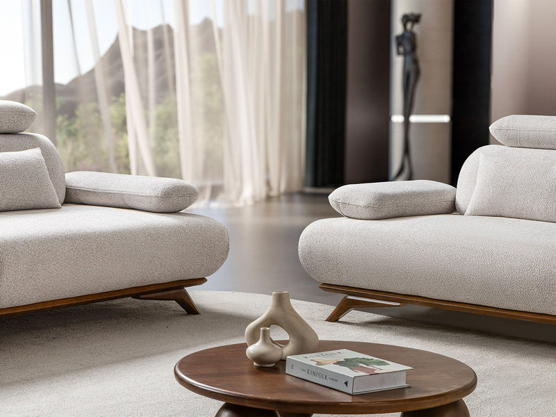 Monza 3-pieces (Sofa & Loveseat & Chair) Livingroom Set in Grey - 200-ST-MON-SOFT13-321