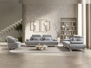 Monza 3-pieces (Sofa & Loveseat & Chair) Livingroom Set in Grey - 200-ST-MON-SOFT13-321