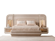 Monza Bedroom (Queen Frame With Headboard & Dresser With Mirror & 2 Nightstand) - 120-MON-SET
