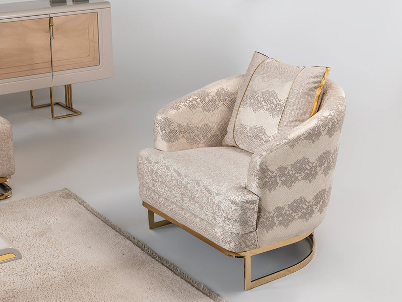 Monza Chair Cream in Cream - 101-MON-MON01-B