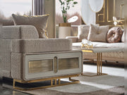 Monza Convertible Loveseat Cream in Cream - 101-MON-MON01-2