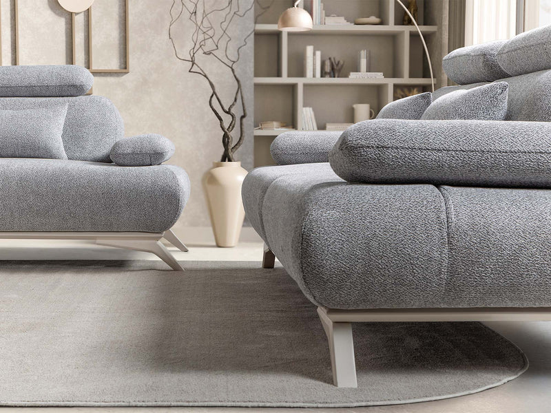 Monza Convertible Loveseat in Cream - 200-ST-MON-SOFT03-2
