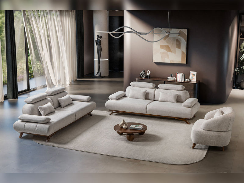 Monza Convertible Loveseat in Grey - 200-ST-MON-SOFT13-2