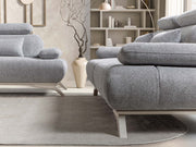 Monza Convertible Loveseat in Grey - 200-ST-MON-SOFT13-2