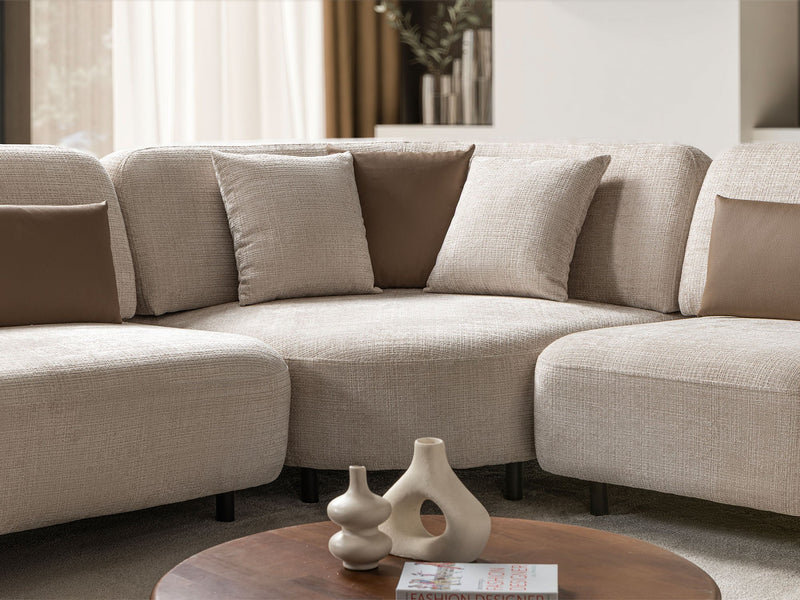 Moon Modular Sectional Sofa in Cream - 200-ST-MOO-CREMONA06-S