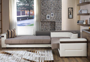 Moon Ottoman (Platin Mustard) - Lara FurnitureOttoman