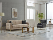 Moreno Convertible Loveseat in Beige - 200-SIM-MOR-ANKA529-2