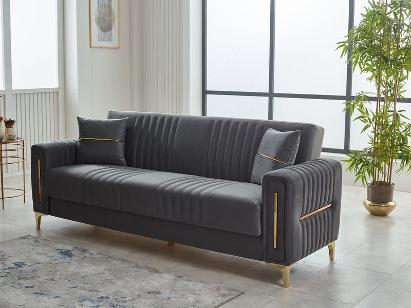 Moreno Convertible Loveseat in Beige - 200-SIM-MOR-ANKA529-2