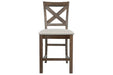 Moriville Beige Counter Height Bar Stool (Set of 2) - Gate FurnitureBarstool