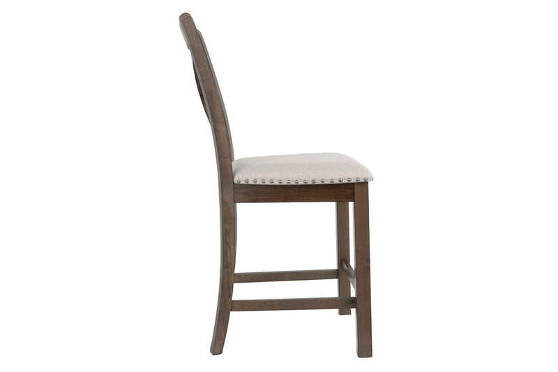 Moriville Beige Counter Height Bar Stool (Set of 2) - Lara FurnitureBarstool
