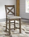 Moriville Beige Counter Height Bar Stool (Set of 2) - Gate FurnitureBarstool