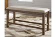 Moriville Beige Counter Height Dining Bench - Gate FurnitureAccent Bench