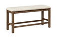 Moriville Beige Counter Height Dining Bench - Gate FurnitureAccent Bench