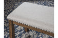Moriville Beige Dining Bench - Gate FurnitureAccent Bench