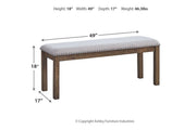Moriville Beige Dining Bench - Lara FurnitureAccent Bench