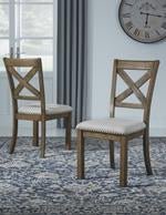 Moriville Beige Dining Chair (Set of 2) - Gate FurnitureDining Chair