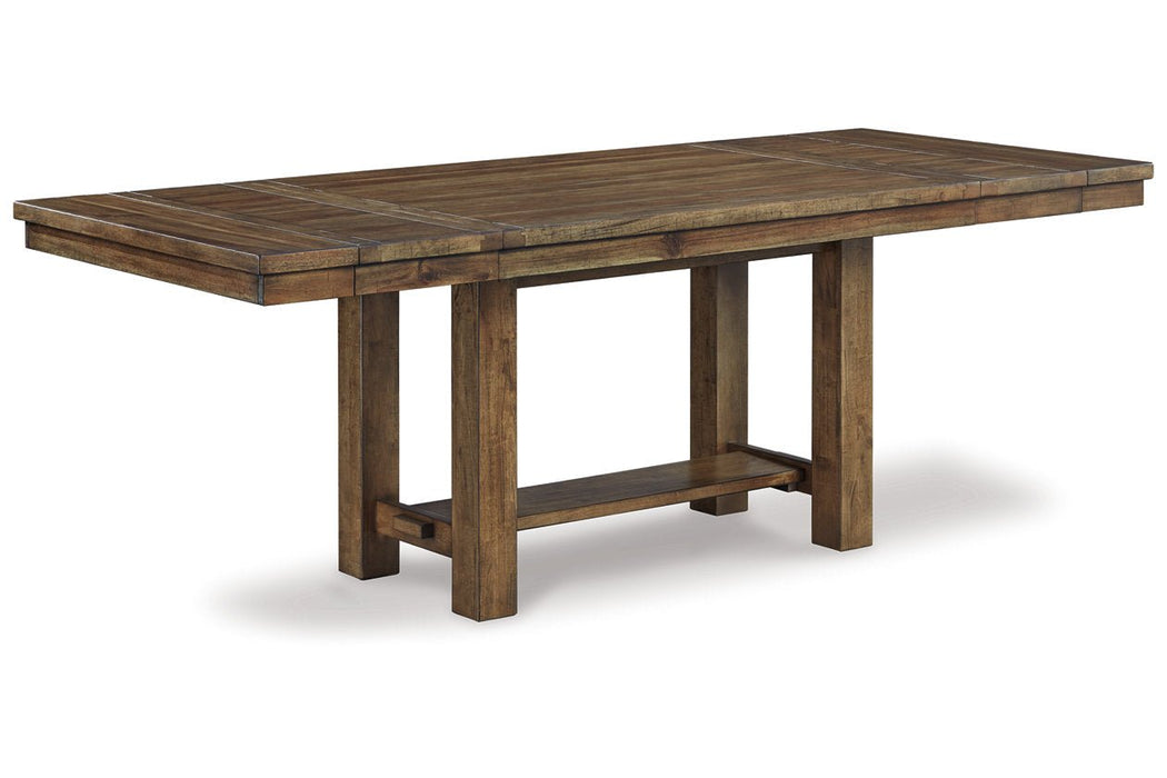 Moriville Beige Dining Table and 4 Chairs and Bench - Gate FurnitureDining Room Set