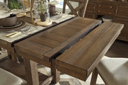 Moriville Grayish Brown Counter Height Dining Extension Table - Gate FurnitureCounter Height Table