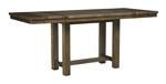 Moriville Grayish Brown Counter Height Dining Extension Table - Gate FurnitureCounter Height Table