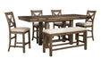 Moriville Grayish Brown Counter Height Dining Extension Table - Gate FurnitureCounter Height Table