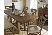 Moriville Grayish Brown Counter Height Dining Extension Table - Gate FurnitureCounter Height Table