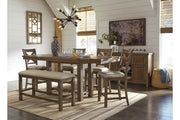 Moriville Grayish Brown Counter Height Dining Extension Table - Lara FurnitureCounter Height Table