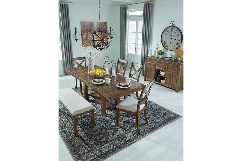 Moriville Grayish Brown Dining Extension Table - Gate FurnitureDining Table
