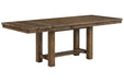 Moriville Grayish Brown Dining Extension Table - Gate FurnitureDining Table