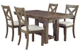 Moriville Grayish Brown Dining Extension Table - Gate FurnitureDining Table