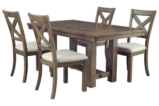Moriville Grayish Brown Dining Extension Table - Gate FurnitureDining Table
