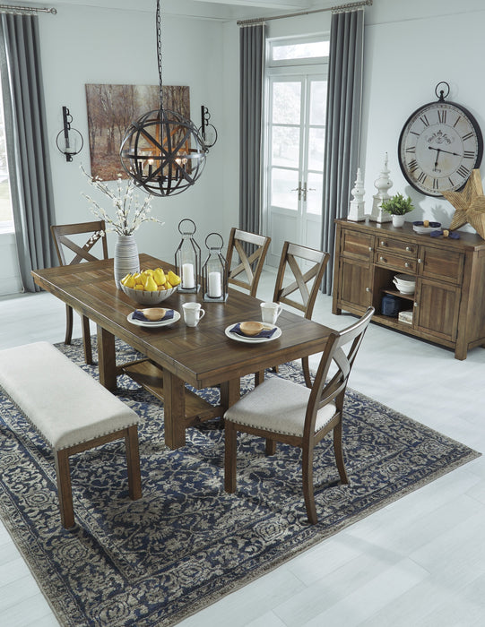 Moriville Grayish Brown Dining Room Set - Gate FurnitureDining Room Set