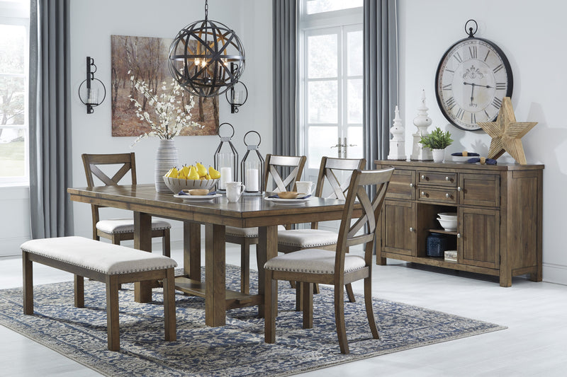Moriville Grayish Brown Dining Room Set - Gate FurnitureDining Room Set