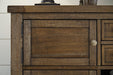 Moriville Grayish Brown Dining Server - Gate FurnitureCabinet