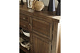 Moriville Grayish Brown Dining Server - Gate FurnitureCabinet