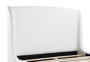 Mosby Upholstered Eastern King Wingback Bed Snow - 306020KE