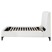 Mosby Upholstered Eastern King Wingback Bed Snow - 306020KE