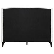 Mosby Upholstered Eastern King Wingback Bed Snow - 306020KE