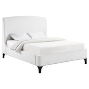 Mosby Upholstered Queen Wingback Bed Snow - 306020Q